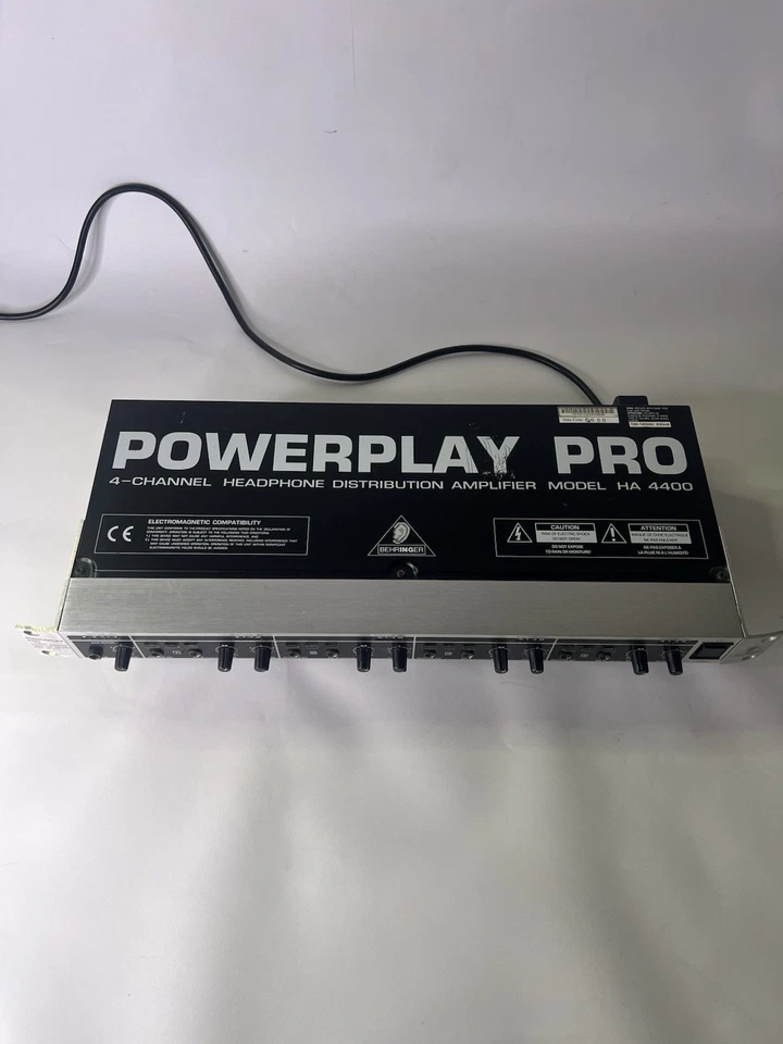Behringer HA4400 Powerplay Pro 4 Channel Headphone Distribution Amplifier - Image 4 of 4
