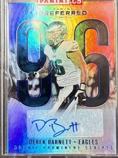 2017 Panini Preferred Derek Barnett 265 RC AUTO Prominent Script Blue /99 Eagles