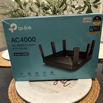 TP-LINK Archer AC4000 MU-MIMO Tri-Band 4 Port WiFi Router C4000 Free Shipping