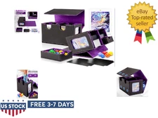 MTG Deck Box Commander Deck Box,Trading Card Storage Box with Commander Display,