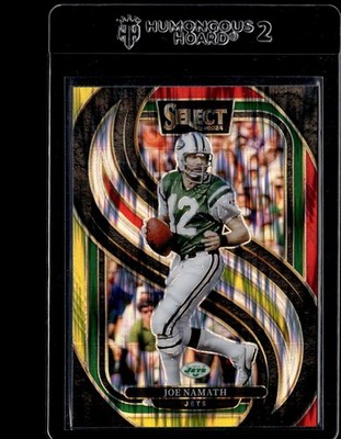 2024 Panini Select Red & Yellow Prizm Shock #170 Joe Namath | eBay