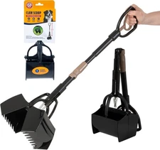 Arm & Hammer Dog Pooper Scooper Claw, Heavy Duty Pet Waste Picker for Yard