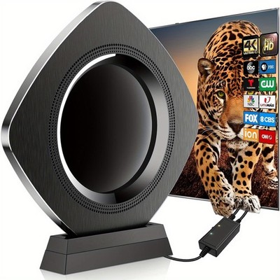 Strongest TV Antenna Range Digital Antenna Amplified HDTV Local Channels 8K 4K