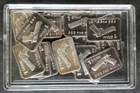 Lot of 20 1 gram Silver Bars in a Plastic Holder