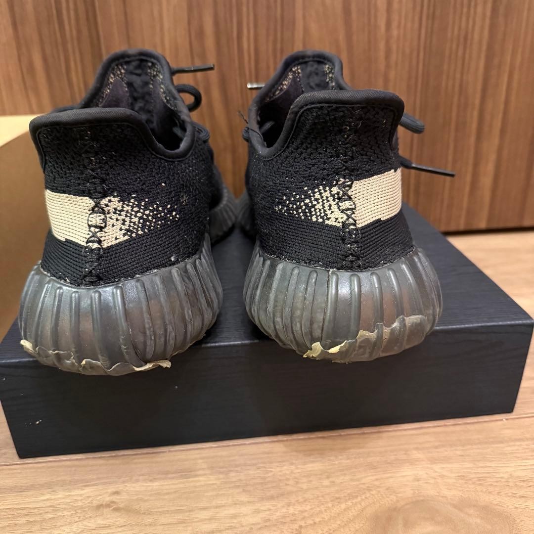 adidas Yeezy Boost 350 V2 Core Black Green 26.5cm Used sneakers thumbnail 3