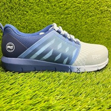 Timberland PRO Radius Womens Size 9 Blue Gray Composite Toe Safety Work Shoes