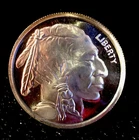 One Ounce Silver Round Indian Obverse Buffalo Reverse
