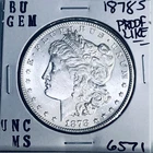 1878 S BU GEM MORGAN SILVER DOLLAR UNC MS+++ U.S. MINT RARE COIN 6571