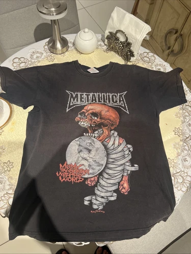 Metallica Madly In Anger Concert Tour Black T-Shirt 2000s vintage concert t-shirt, vintage, single stitch, B+ condition