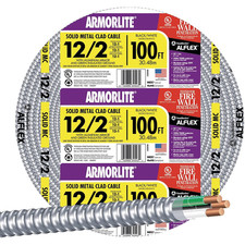 Flexible Conduit Aluminum Metal Clad 12/2 100Ft.
