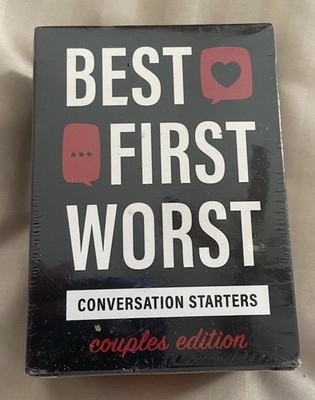 New Best First Worst Conversation Starters By Gatwick Games - Couples Card Game