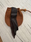 Medieval Belt Bag Renaissance Costume Accessory REAL Leather Pouch Brown Viking — photo 3