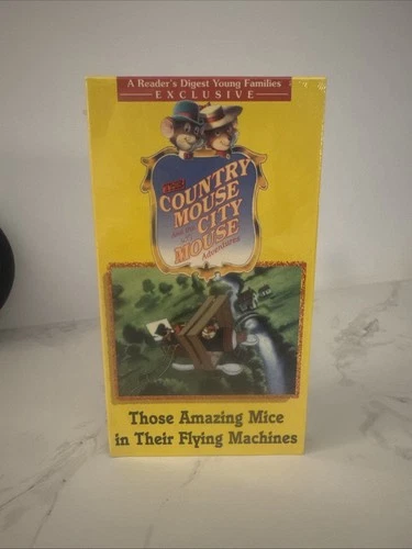Country Mouse And City Mouse Amazing Mice Their Flying Machines VHS New Sealed
