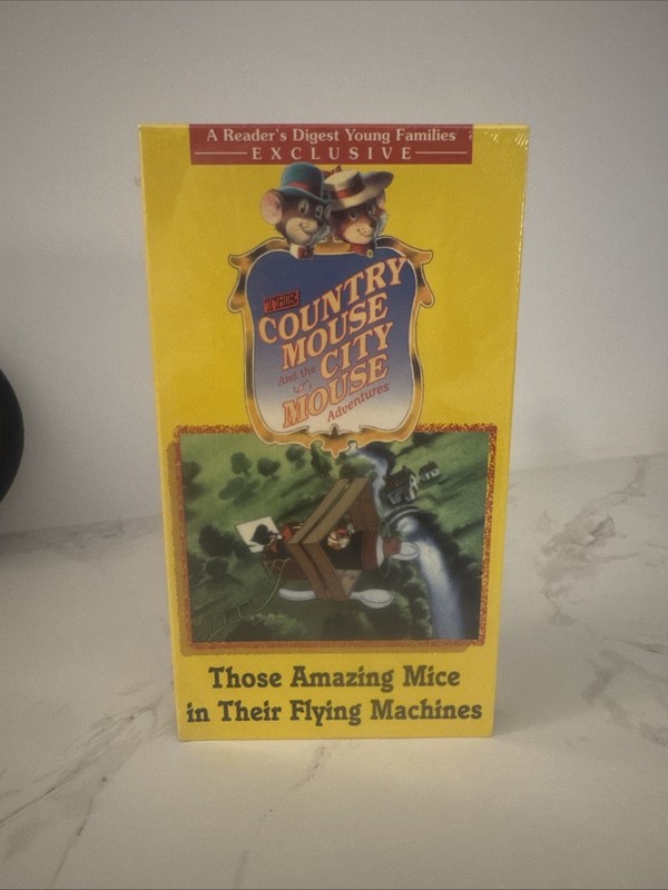 Country Mouse And City Mouse Amazing Mice Their Flying Machines VHS New Sealed