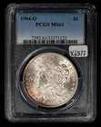 1904-O $1 Morgan Silver Dollar - Violet Rim Toning - PCGS MS 63 - SKU-X6877