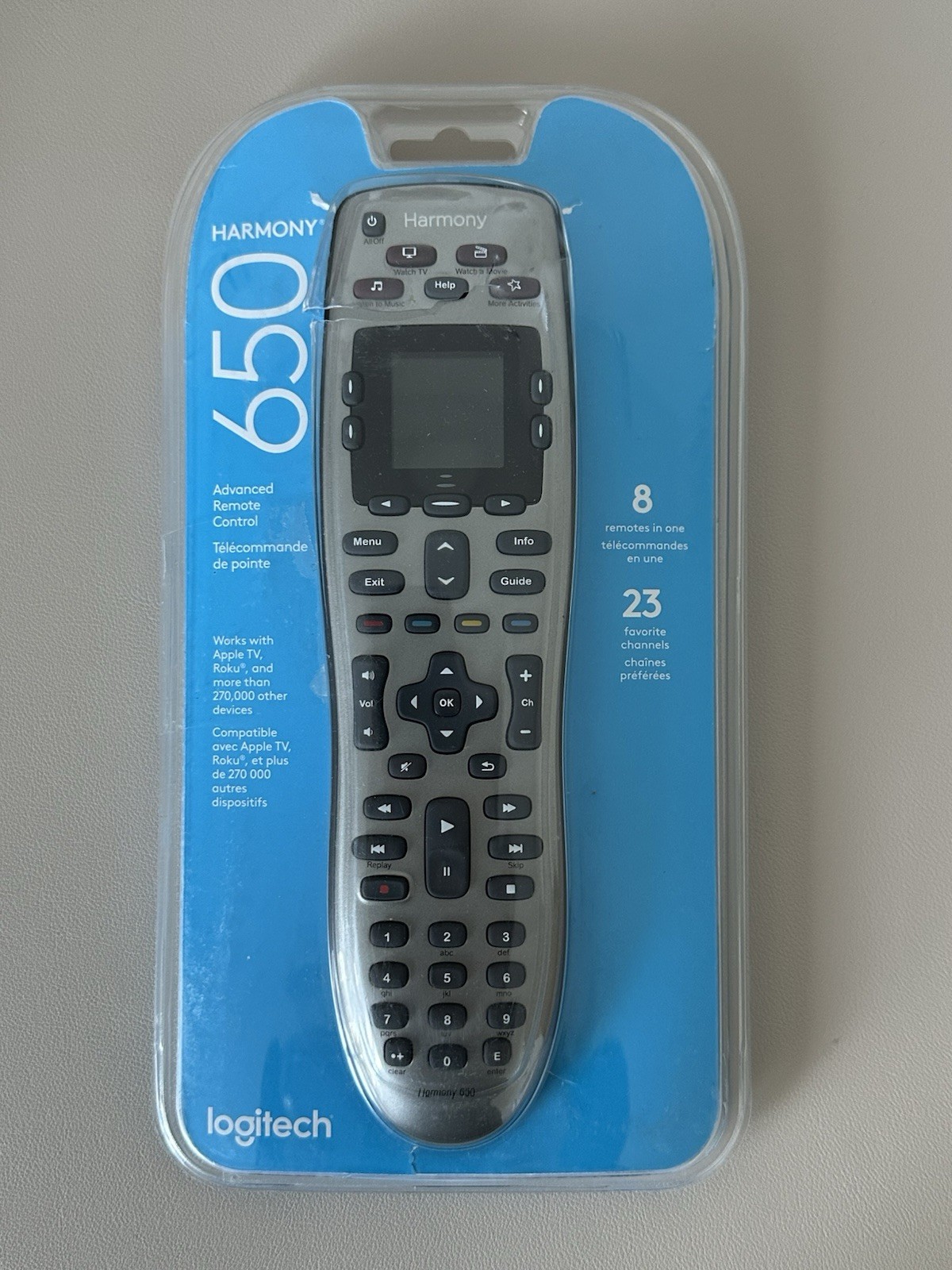 Silver Wireless Apple Roku Backlit
