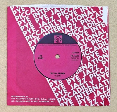 The Kinks 'Ve A Mi Amigo' Excelente Original Del Reino Unido 45 RPM Con Manga