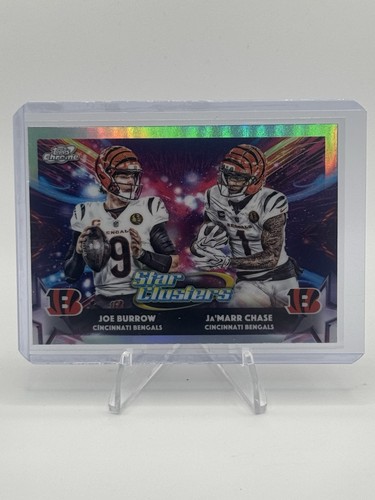 2025 Topps Cosmic Chrome Joe Burrow Ja'Marr Chase Star Clusters #SC-7 Bengals