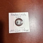 1 Gram .999 Fine Round Abraham Lincoln .999 Silver FREE SHIPPING USA