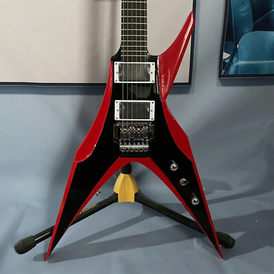DBZ Bird of Prey Flying V Electric Guitar Soild Body FR Bridge HH