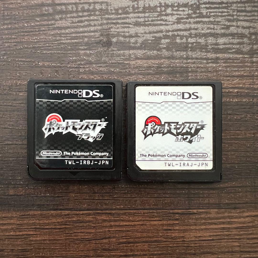 Pokémon White & Black Set of 2 Type Nintendo DS Japanese Language