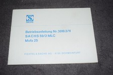 Betriebsanleitung Bedienungsanleitung SACHS Motor 50/2 MLC Mofa 25 erstklassig