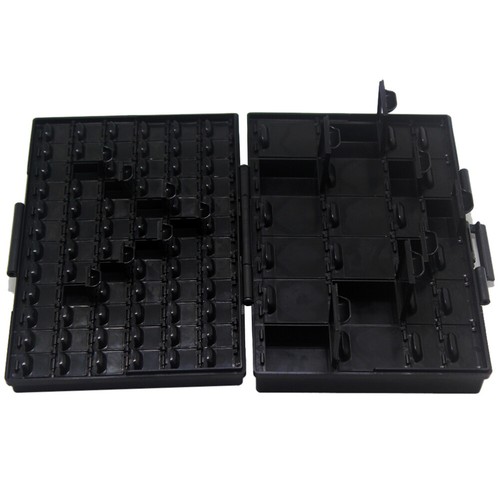 AideTek BOXALL96 ESD Safe Enclosure 96 Holes Lids label box organizer tiny parts - Picture 7 of 8