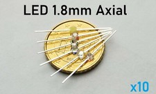 LED 1.8mm Axial Farbauswahl 20mA Miniatur Mini Micro Linse Leuchtdioden 