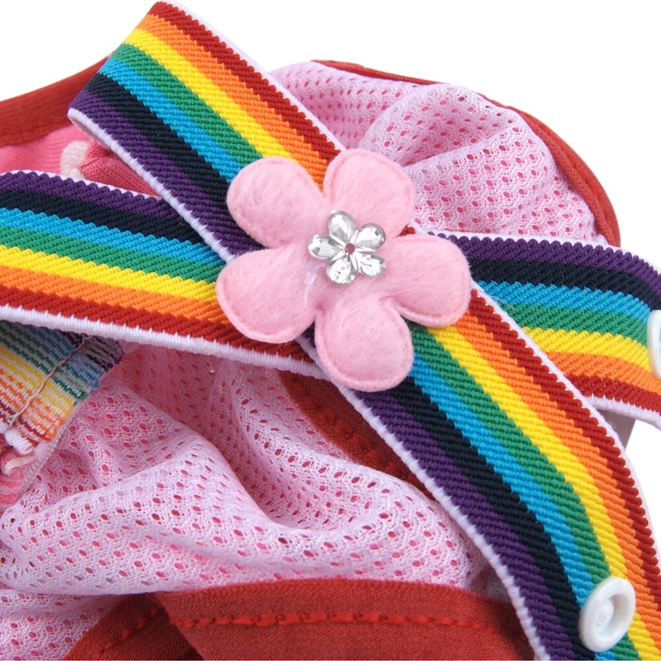 4x Female Dog Diapers w/Suspender Reusable Doggy Diapers Puppy Sanitary Panties - Image 3 of 4