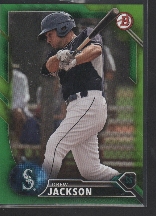 DREW JACKSON 2016 BOWMAN DRAFT GREEN PARALLEL CARD #BD183  /99
