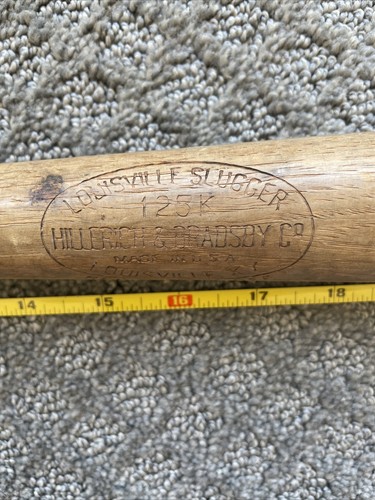 Vintage H&B Louisville Slugger Ralph Kiner Mini Wooden Bat 1950’s Rare 29” Long - Picture 4 of 13