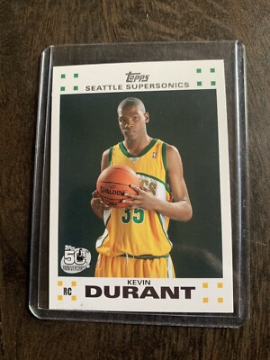 Kevin Durant SuperSonics Topps 50th Anniversary Rookie Card NBA