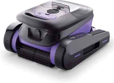 Cordless Robotic Vacuum Pool Cleaner From To 40 FT in Length Scrubber Brush with