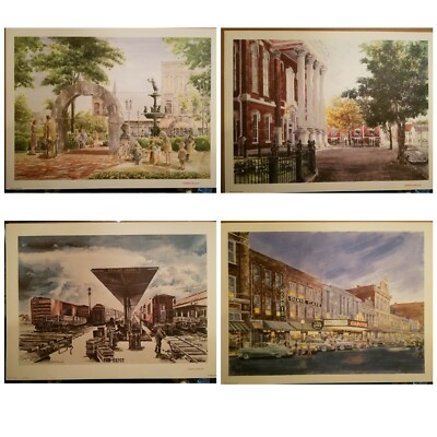 C. Taylor Thomas Art Prints - Bowling Green, KY - Four Iconic  Landmarks 
