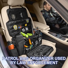 Patrol Bag Car Front Seat Organizer Police Duty Tactical Bag For Law Enforcement