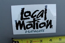 LOCAL MOTION Hawaii Surfboards Black White Grey 80's LM1 Vintage Surfing STICKER
