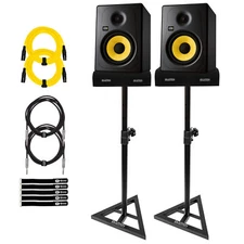 KRK K8-NA Kreate 8" Studio Monitor Reference Speakers Pair w Stands