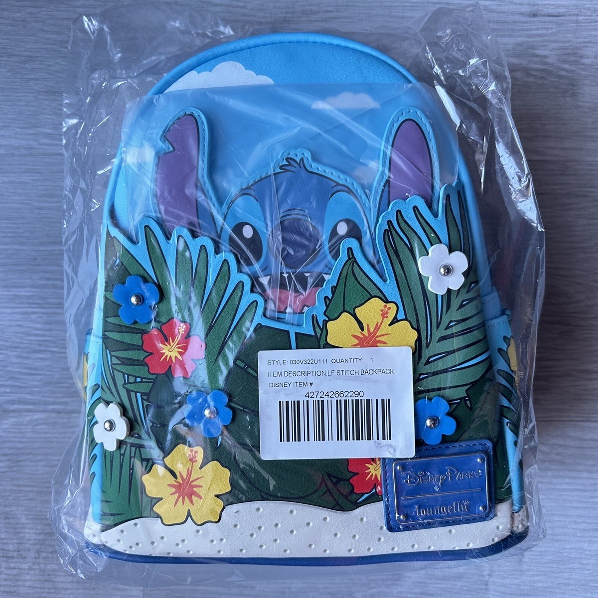 Loungefly Stitch with Flowers Mini Backpack, Lilo & Stitch  display picture 1