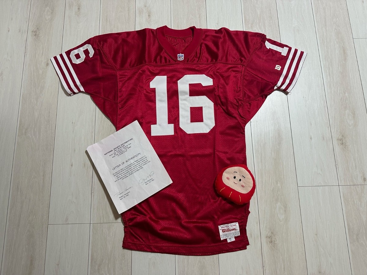 1991-92 Joe Montana Wilson Authentic Signed San Francisco 49ers