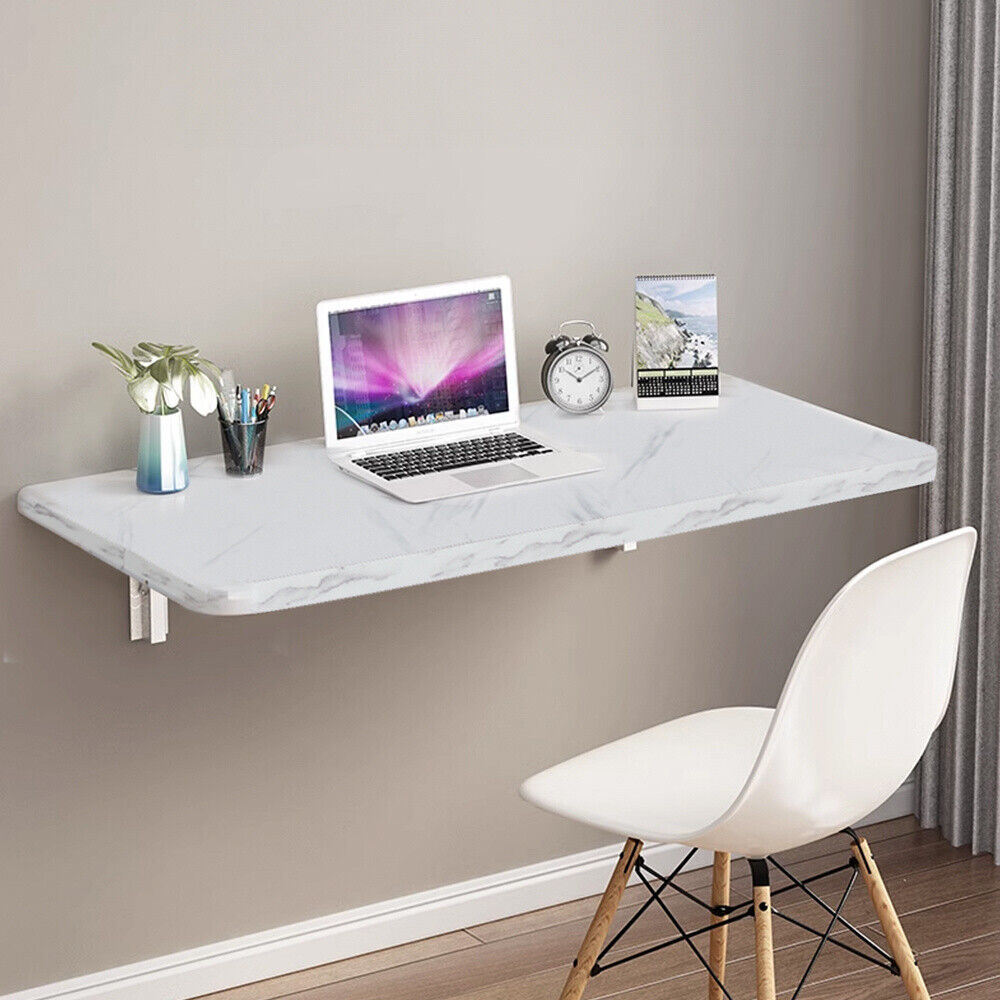 Folding Wall Mounted Drop-Leaf Table For Dining, Kitchen, Balcony Workbench Fold Down Hanging Table Small Space Saving Folding Floating Desk | Multi-purpose (Size : LxW - 90x30cm/35.5x11.8in) 33 Wall Mounted Floating Foldable Desk Wooden Laptop Drop Leaf Study Bedroom Table
