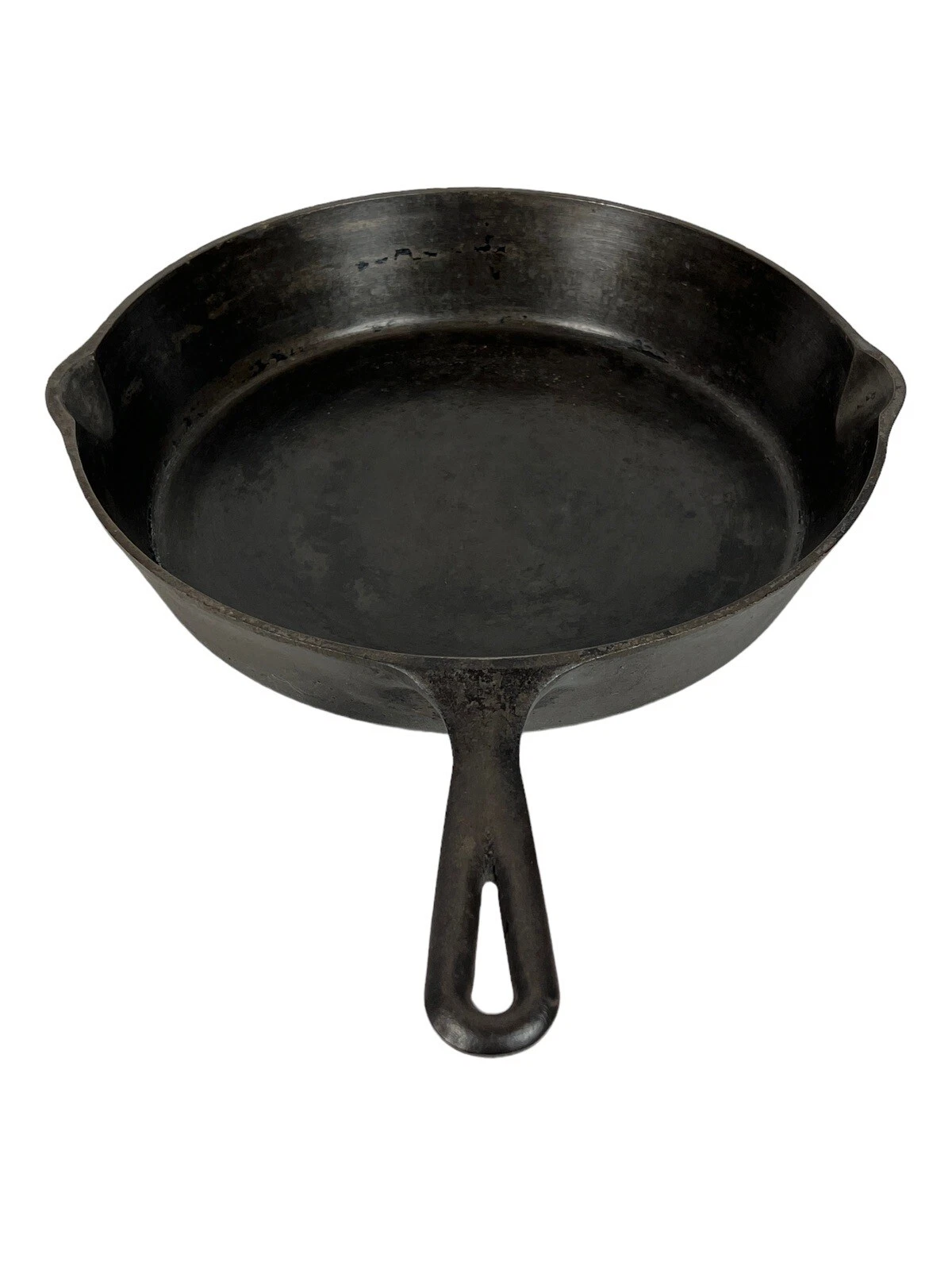 Antique Vintage 10” Cast Iron No 8 Skillet Fry Pan with Split Heat Ring