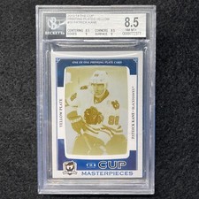 2013-14 The Cup Yellow Printing Plate Patrick Kane 1/1 Beckett 8.5 Blackhawks