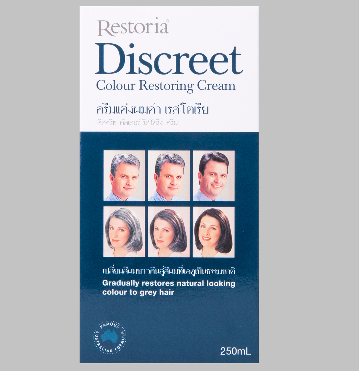 Restoria discreet hair color restoring cream care gradually treatment 250 ml. eBay