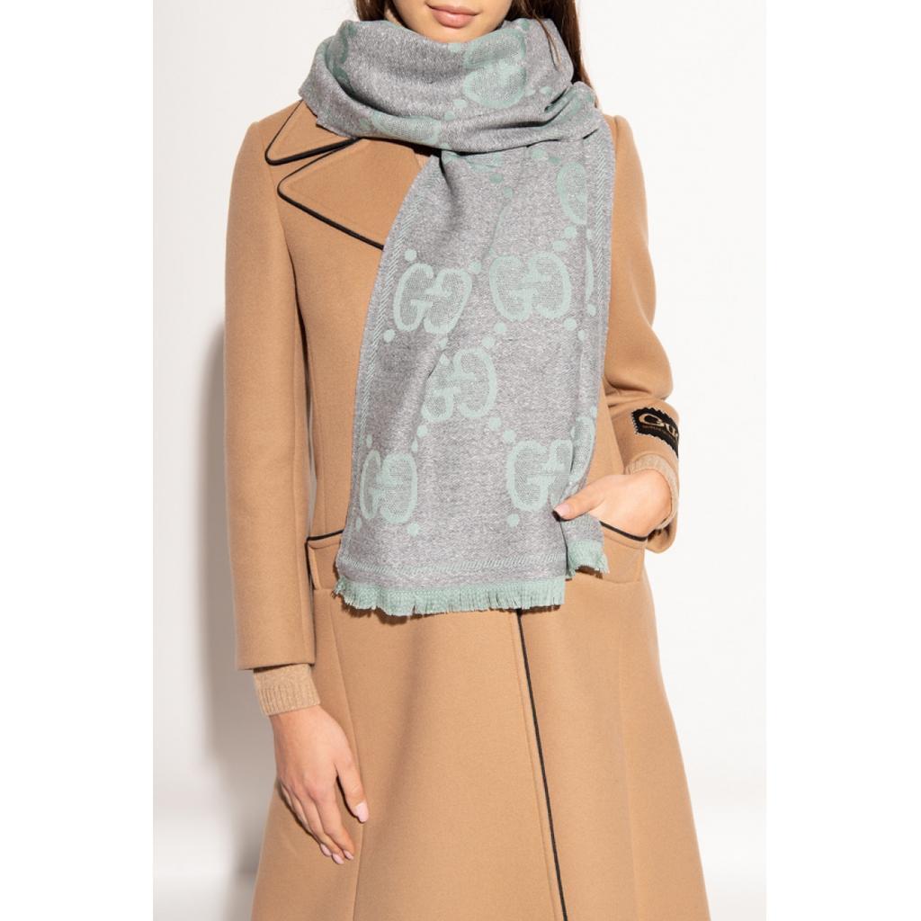 GUCCI Wool LAME JACQUARD Monogram JUMBO GG Lady Nest Lux GUCCI Wool LAME JACQUARD Monogram JUMBO GG Lady Nest Lux