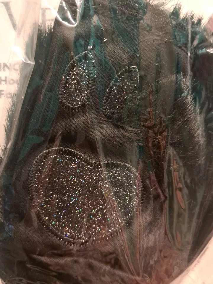  Chaleco PANDA Guantes con Capucha de Piel Sintética con Corazón Brillo y Brillo Orejas Adulto S/M 4-8 Foto 4 de 4