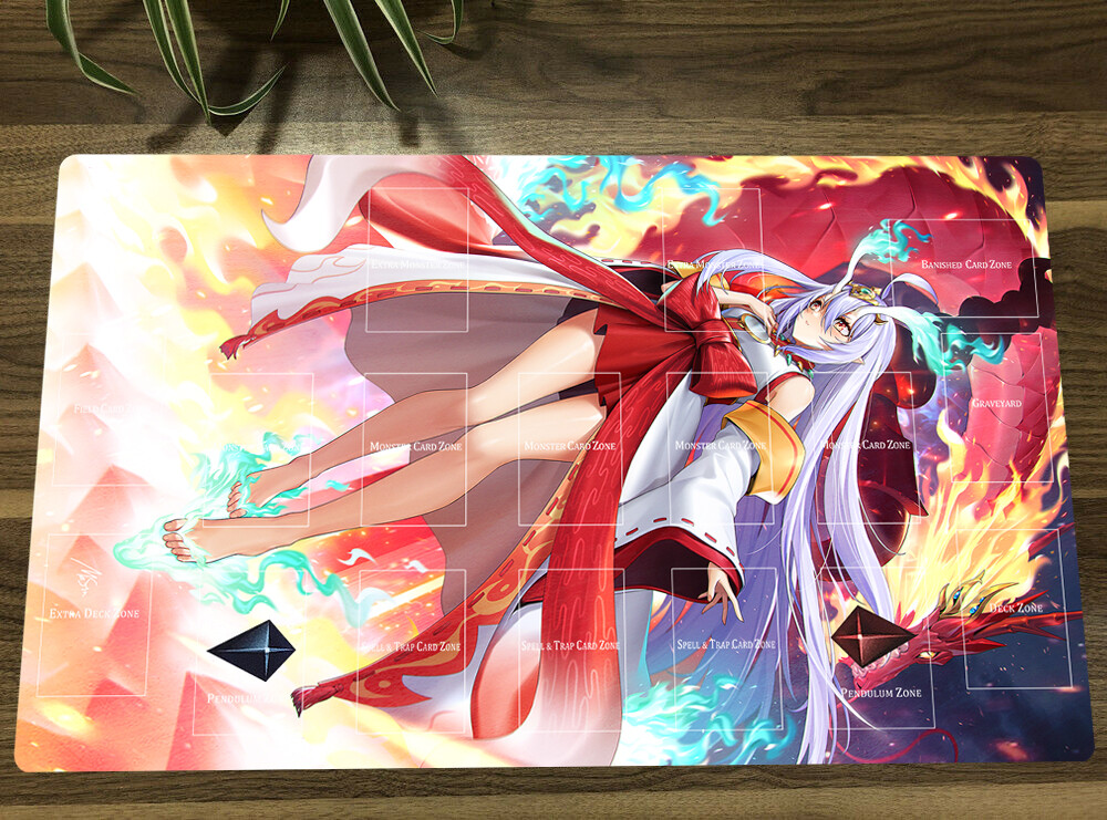 YuGiOh Girl Duel Playmat Kurikara the Immovable Avatar TCG CCG Pad Card
