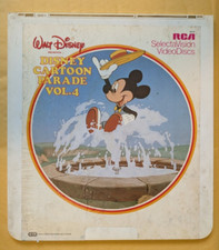DISNEY CARTOON PARADE VOL. 4 CED Capacitance Electronic Video Disc Uncommon