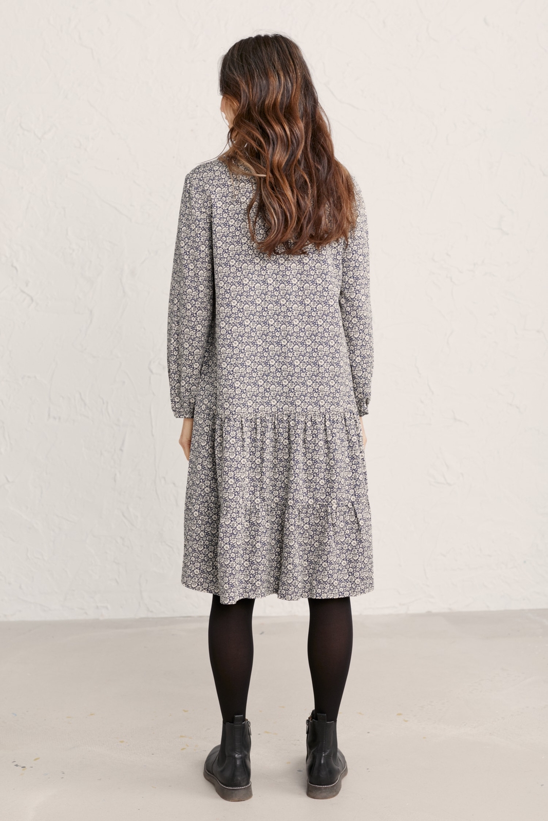 Seasalt Women's Dress blue Proctor Tiered Dress Regular Painted