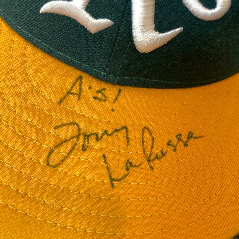 Tony La Russa Firmado 1990 Oakland A's Juego Usado Sombrero JSA y J.T. Certificado de autenticidad deportivo Foto 3 de 4