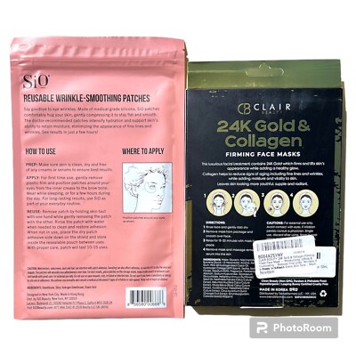 Face Care Under Eye Reusable Patch Gold Mask Face     2 Piece Lot  Anti Ageing